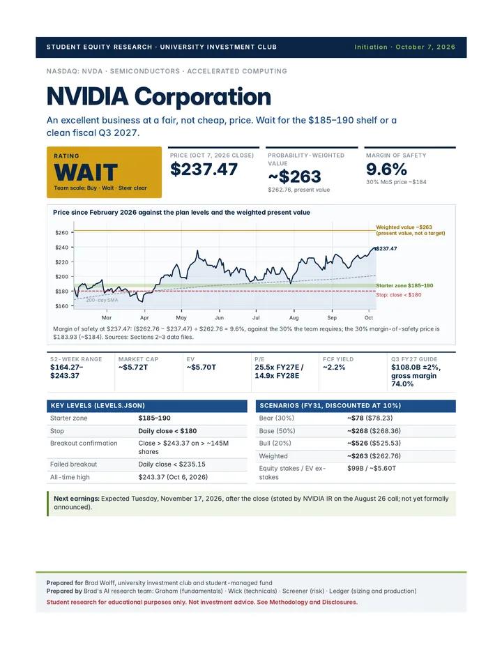 NVDA initiation report, page 1