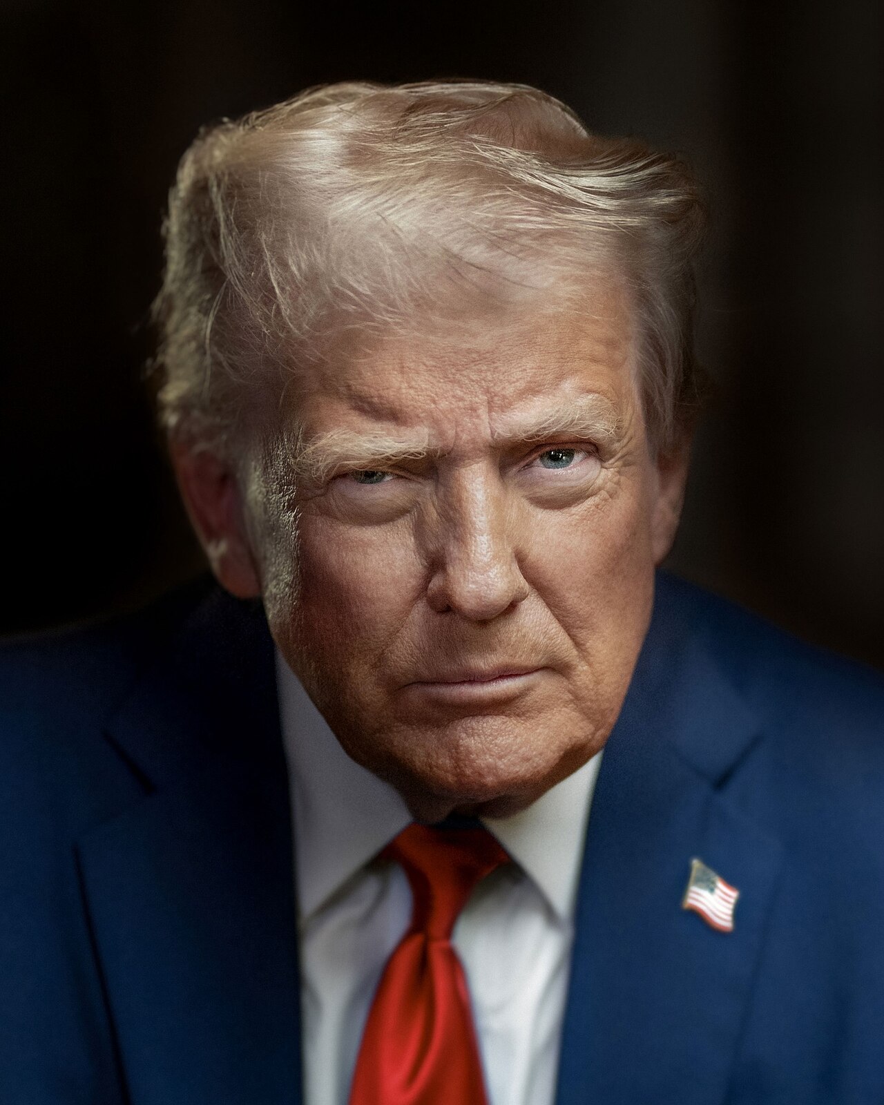 Official 2025 presidential portrait of Donald J. Trump.